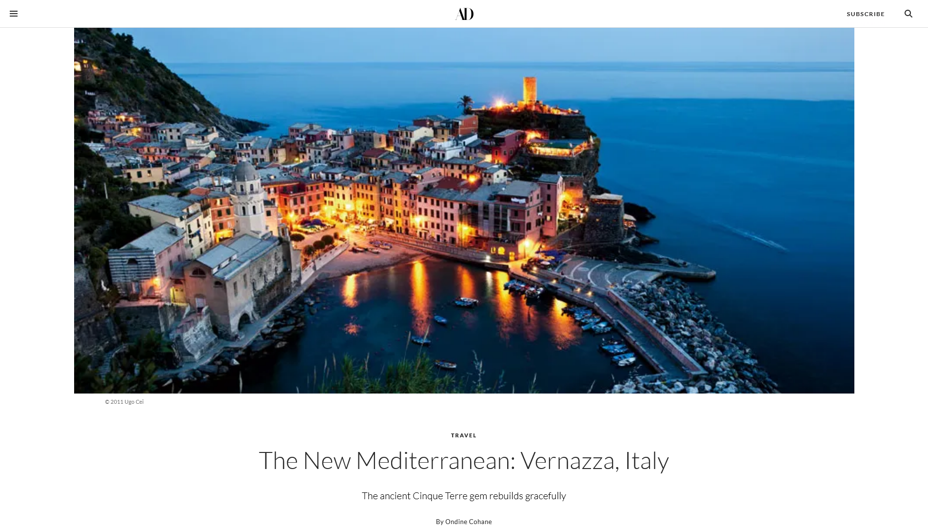 The New Mediterranean: Vernazza, Italy